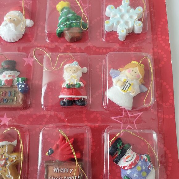 Vintage New Old Stock Mini Christmas Tree Ornaments CVS Merry Brite Best Value - Picture 10 of 13